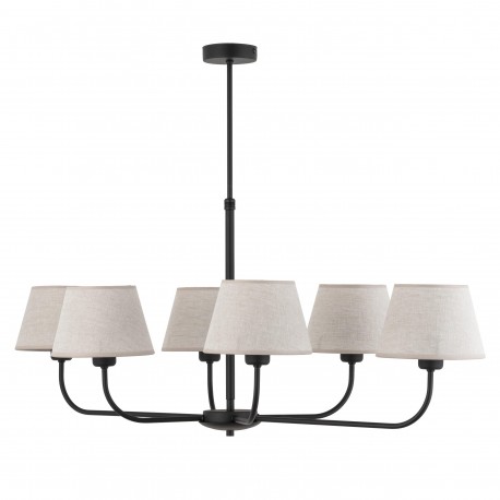 CHICAGO LINEN LAMPA SUFITOWA 6 PŁ TK Lighting