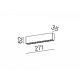 Aqform RAFTER points LED natynkowy 271mm