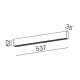 Aqform RAFTER points LED natynkowy 537mm