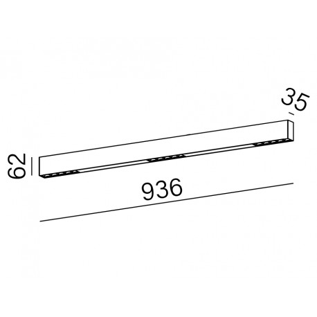 Aqform RAFTER points 94 LED section natynkowy