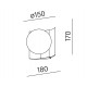 Aqform MODERN BALL LED natynkowy
