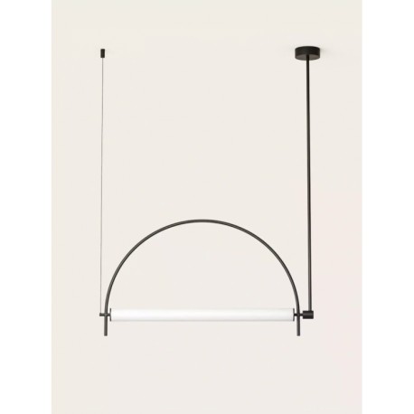 Lampa wisząca ARC czarna