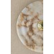 Kinkiet Wave złoto-biały 30cm alabastrowy Aromas