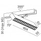 Aqform RAFTER points LED track 271mm