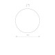 Kinkiet RING LED GOLD WOOD 3000K Nowodvorski Lighting