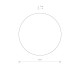 Kinkiet RING LED GOLD WOOD 3000K Nowodvorski Lighting