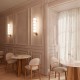 Kinkiet SOKO L Aromas czarna / czarny marmur