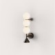 Kinkiet SOKO S Aromas czarny / czarny marmur