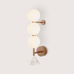 Kinkiet SOKO S Aromas czarny / czarny marmur