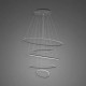 Lampa wisząca Ledowe Okręgi No.5 120cm czarna Altavola
