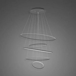 Lampa wisząca Ledowe Okręgi No.5 120cm czarna Altavola