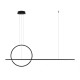 Lampa wisząca Linea No.2 120 40cm 39W czarna Altavola