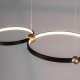 Ledowa Lampa wisząca Aurora No.3 50cm 3k czarna Altavola