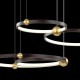 Ledowa Lampa wisząca Aurora No.4 50cm 3k czarna Altavola