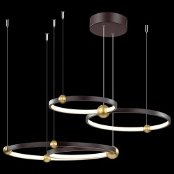 Ledowa Lampa wisząca Aurora No.4 50cm 3k czarna Altavola