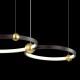 Ledowa Lampa wisząca Aurora No.2 40cm 3k czarna Altavola