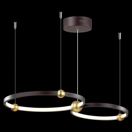 Ledowa Lampa wisząca Aurora No.2 40cm 3k czarna Altavola
