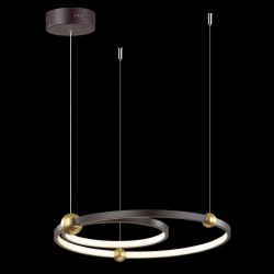 Ledowa Lampa wisząca Aurora No.2 40cm 3k czarna Altavola