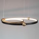 Ledowa Lampa wisząca Aurora No.2 40cm 3k czarna Altavola