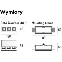 Dota Trimless 40.1 - Rama montażowa Labra