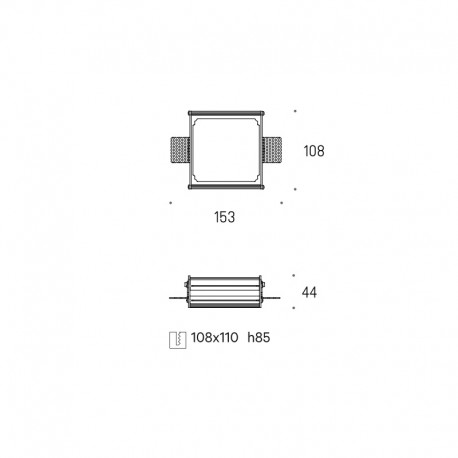 Dota Trimless 40.1 - Rama montażowa Labra