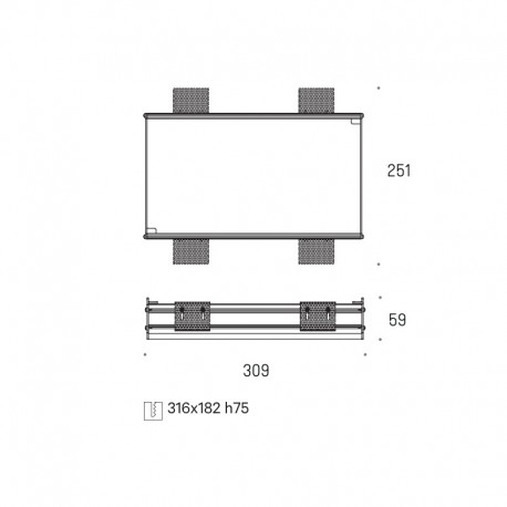 Rama montażowa do lamp Lava WP X1 Labra