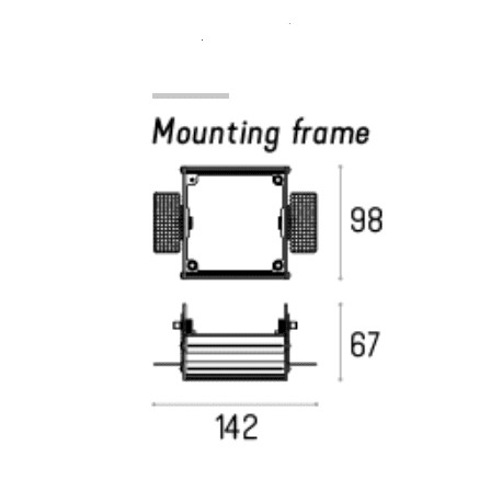 Rama montażowa do lamp Lava WP X1 Labra