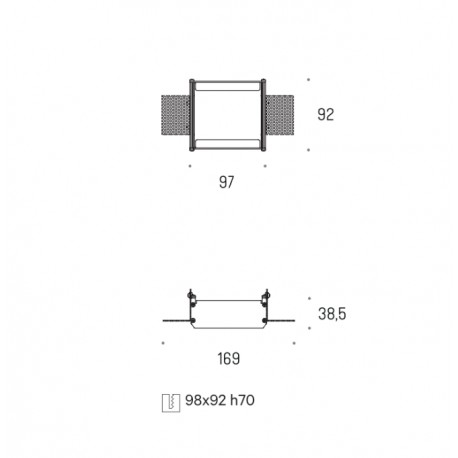 Rama montażowa do lamp Lava WP X1 Labra