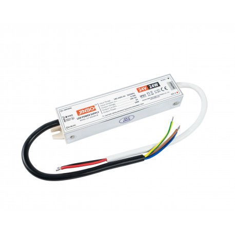 Zasilacz IP67 do taśmy LED – 5 lat gwar – 24V 1A 24W