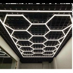 HEXAGON LED 243 x 483 cm 3500K aluminium, modułowy system oświetleniowy autogamma