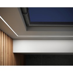 Gotowa oprawa LED ścienna IP68 IK08 – linia światła zoomLED® AQU srebrna