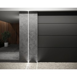 Gotowa oprawa LED ścienna IP68 IK08 – linia światła zoomLED® AQU srebrna