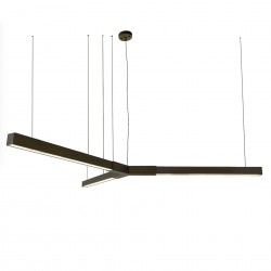 TRIKAL Z1 - lampa wisząca - średnica 134 cm - mosiądz patyna mat - 3000K