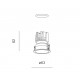 Aqform oprawa wpuszczana HOLLOW 6 LED recessed