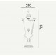 Lampa słupkowa Chelsea Norlys 72cm