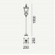 Lampa słupkowa Chelsea Norlys 150cm