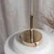 Eklektyczna szklana lampa wisząca Mémoire Embassy Interiors mosiądz