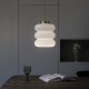 Eklektyczna szklana lampa wisząca Mémoire Embassy Interiors mosiądz