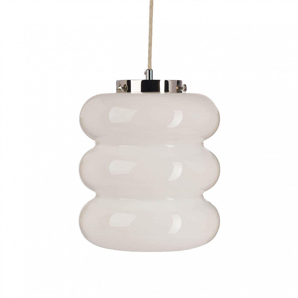 Eklektyczna szklana lampa wisząca Mémoire Embassy Interiors mosiądz