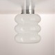 Eklektyczna szklana lampa wisząca Mémoire Embassy Interiors mosiądz