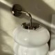 Eklektyczna szklana lampa wisząca Mémoire Embassy Interiors mosiądz