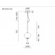 AQForm BEADS ball LED – lampa wisząca LED