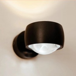 S.LUCE BEAM Up & Down – lampa ścienna LED ze szklanymi soczewkami, ściemniana, G9