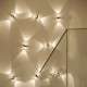 S.LUCE BEAM LED Up & Down – lampa ścienna ze szklanymi soczewkami