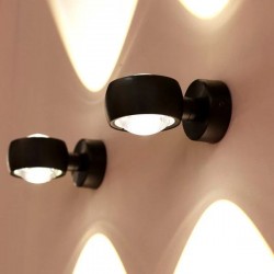 S.LUCE BEAM LED Up & Down – lampa ścienna ze szklanymi soczewkami