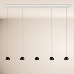S.LUCE BEAM LED 160 cm – lampa wisząca 5‑płomienna, ściemniana, 3000K
