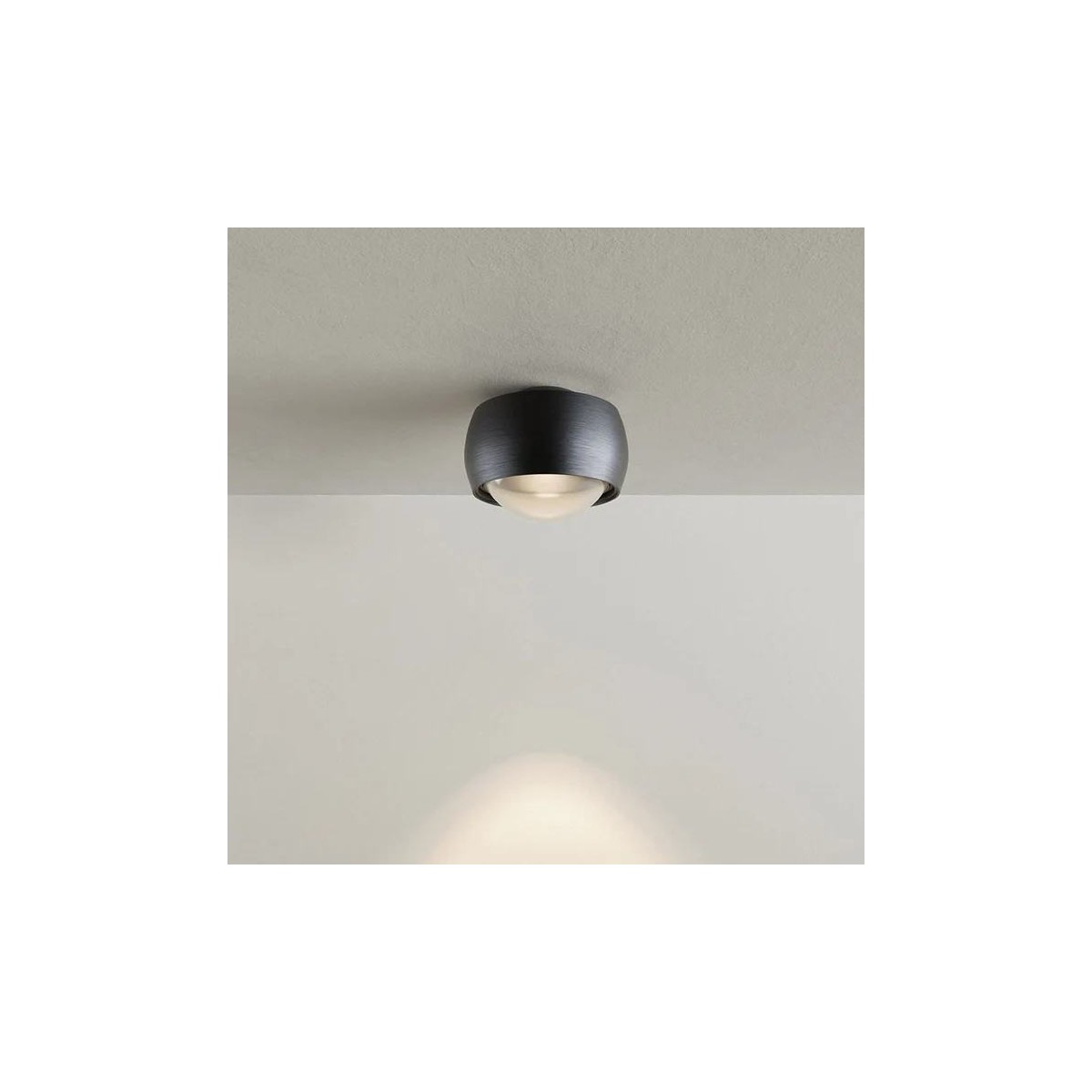 S.LUCE BEAM LED Ø 8 cm – spot natynkowy z soczewką, 3000K, 500 lm