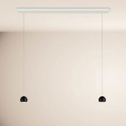 S.LUCE BEAM LED 120 cm – lampa wisząca 2‑płomienna, ściemniana, 3000K