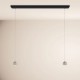 S.LUCE BEAM LED 120 cm – lampa wisząca 2‑płomienna, ściemniana, 3000K