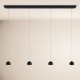 S.LUCE BEAM LED 160 cm – lampa wisząca 4‑płomienna, ściemniana, 3000K